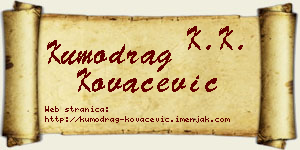 Kumodrag Kovačević vizit kartica